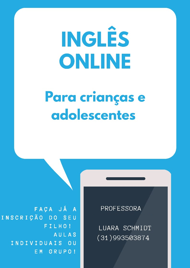 banner Inglês online para crianças e adolescentes